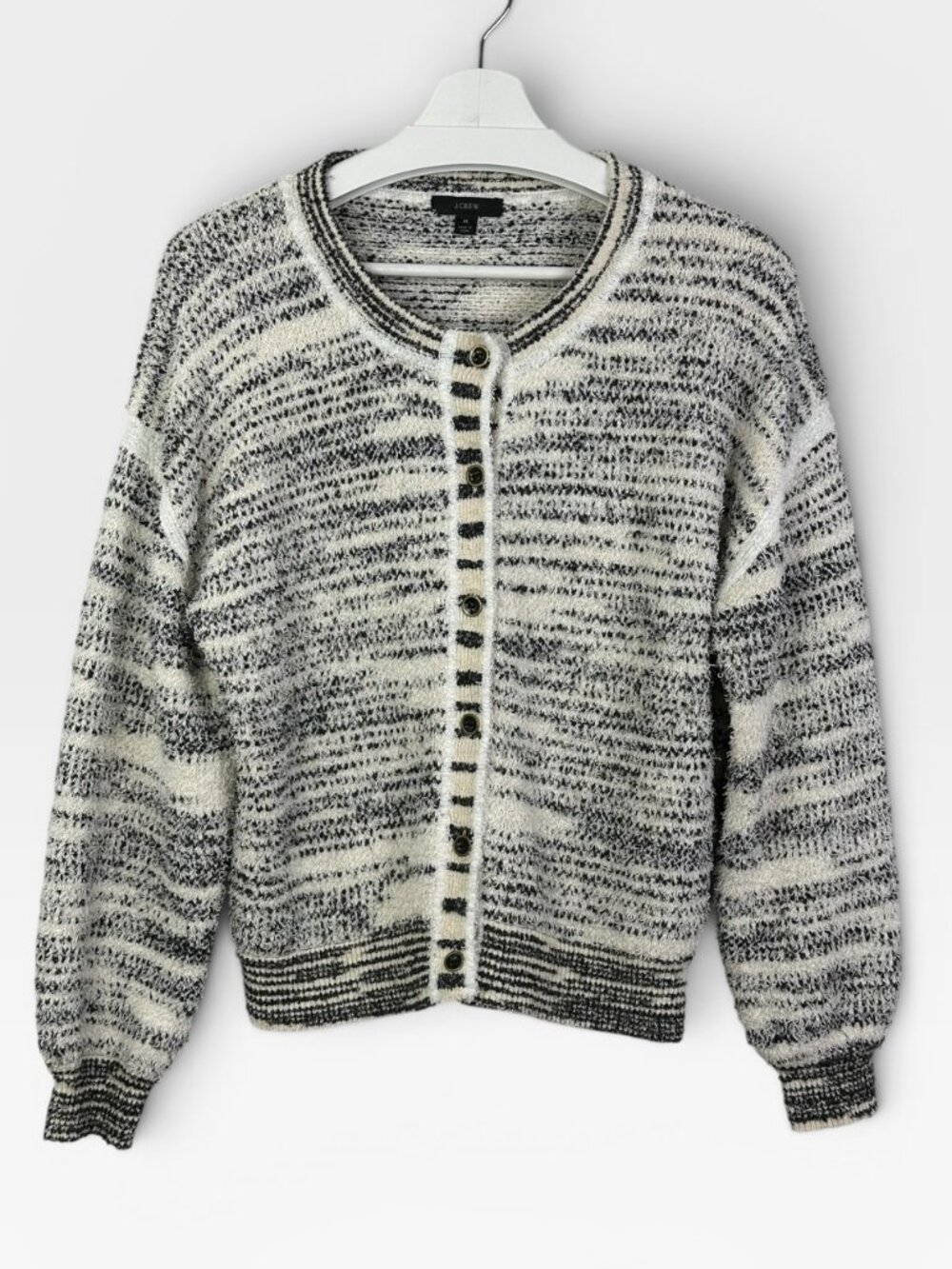 J Crew Space Dyed Textured Cardigan